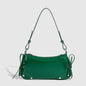 Solid Color Underarm Bag Shoulder Bag Double Bow Small Square Bag