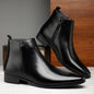 Plus Size High-top Leather Boots Men