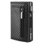 Ancient Carbon Fiber Pattern Men's Leather Multifunctional Holder