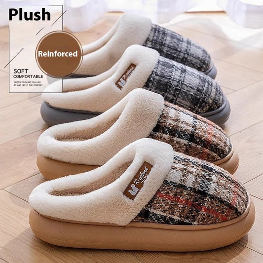 Women's Thick Bottom Non Slip Cotton Slippers