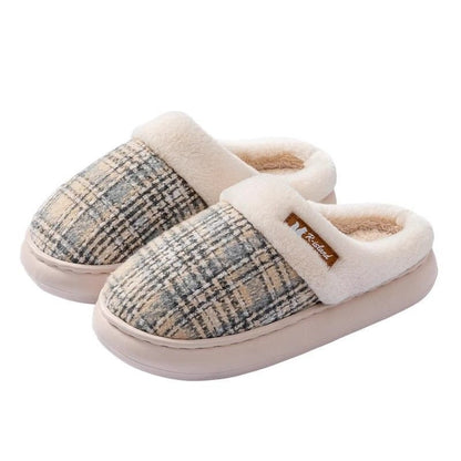Women's Thick Bottom Non Slip Cotton Slippers