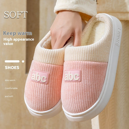 Women's Indoor Lightweight Thermal Cotton Slippers