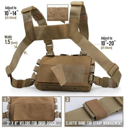 Men's Outdoor Tactics Vest Jacket Bag