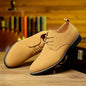 Large Size Men's Leather Shoes Casual Suede Leather Shoes