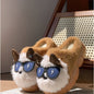 Women's Thick-soled Non-slip Cute Puppy Cotton Slippers